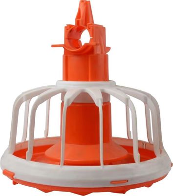 Red Broiler Feed Pan Chicken Feeders And Drinkers Stainless Steel