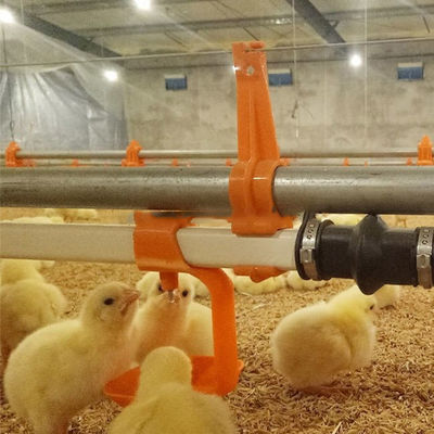 Broiler Nipple Poultry Feeder Drinker 38.8mm Automatic Nipple Drinker Chicken